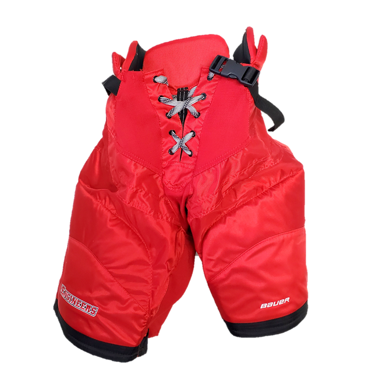 Bauer Nexus - Pantalon de hockey NCAA Pro Stock (rouge/noir)